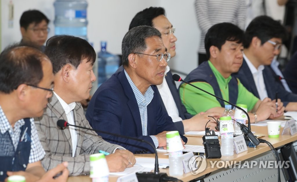 김주영 한국노총 위원장 인사말