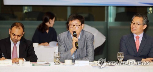 인사말하는 이민철 자유무역협정정책관
