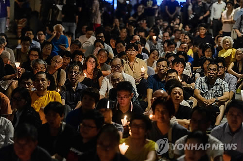 시진핑 방문한 홍콩서 류샤오보 석방시위