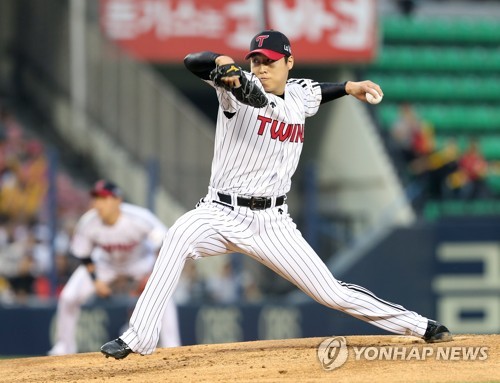 힘차게 던지는 차우찬