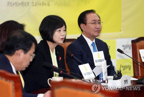 발언하는 이정미 대표