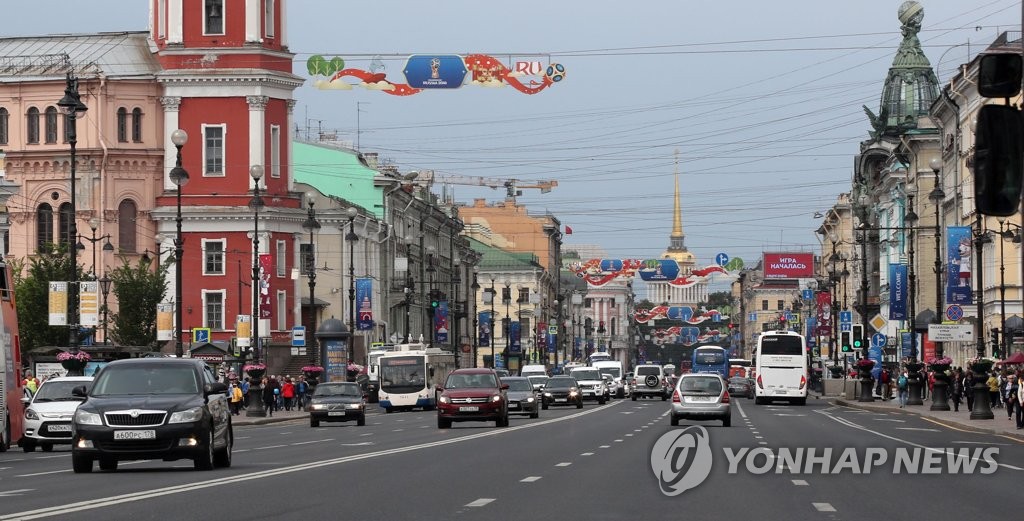 월드컵 준비하는 상트페테르부르크