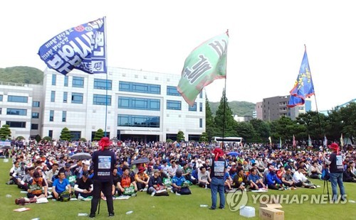 파업 돌입한 현대차 노조
