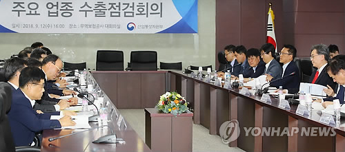 주요업종 수출점검회의