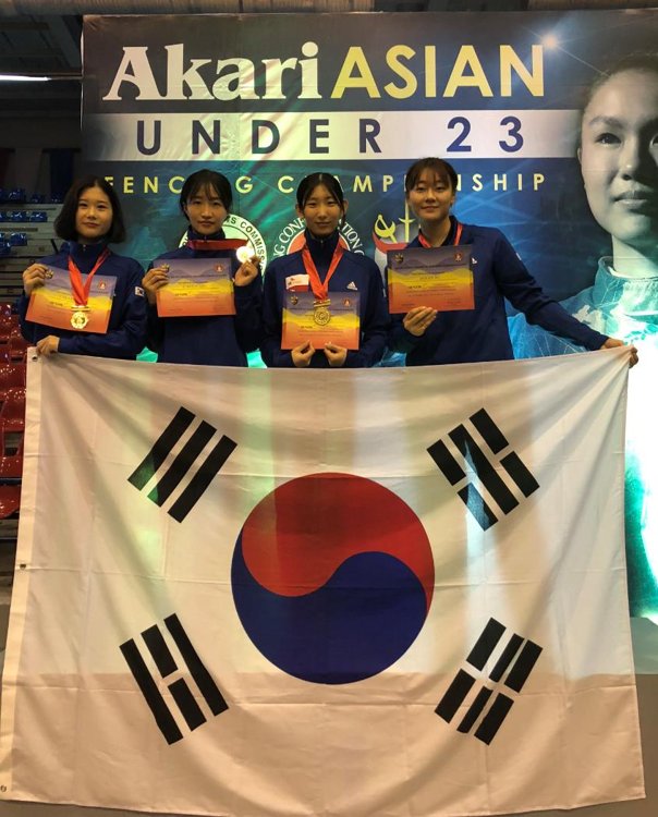 한국 펜싱, U-23 아시아선수권대회 5년 연속 종합 우승