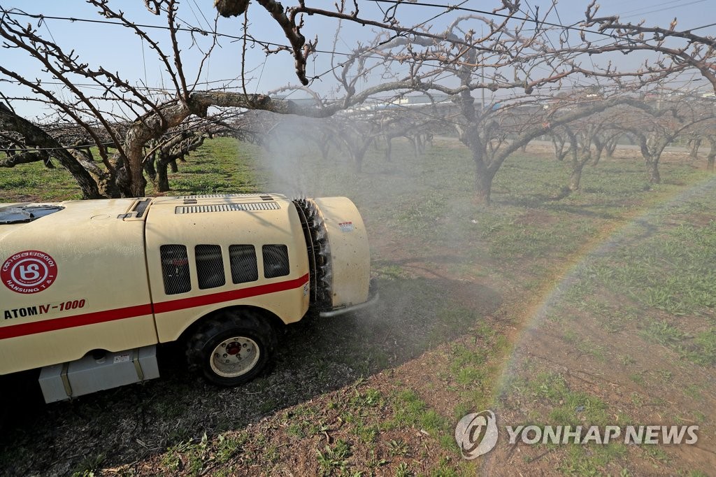 '과수화상병 방제 작업 한창'