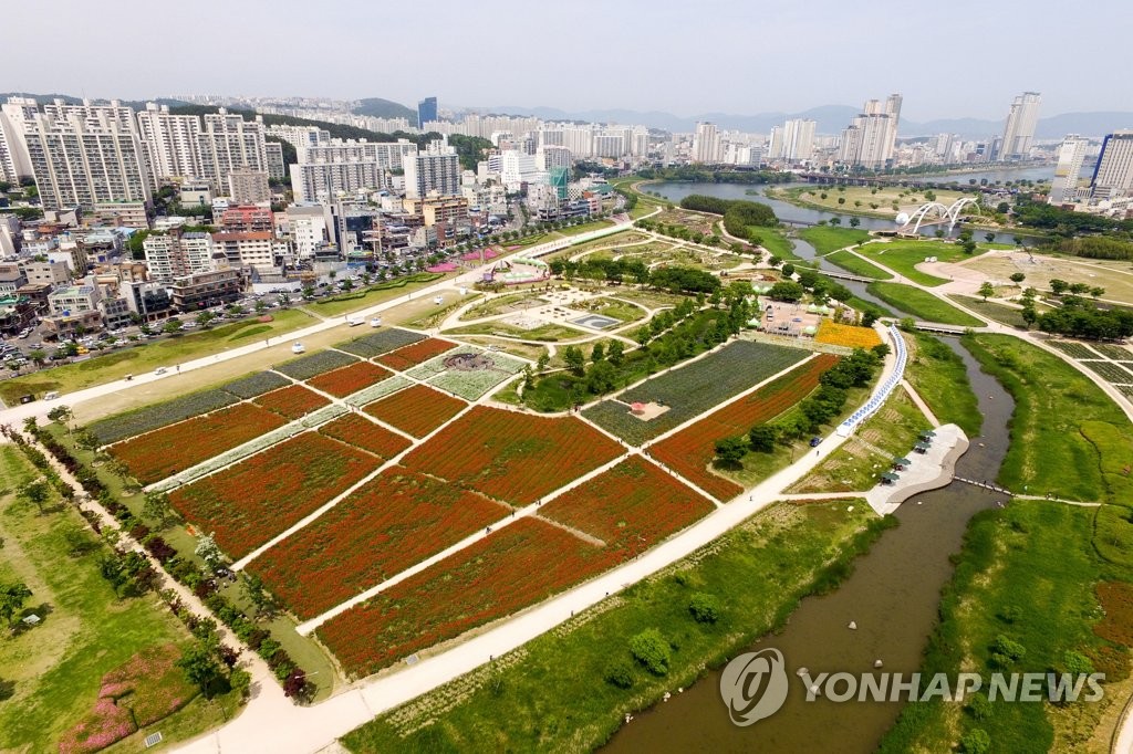 태화강국가정원 일대 전경
