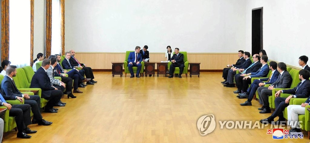 Int'l youth delegation in N.K. Int'l youth delegation in N.K.