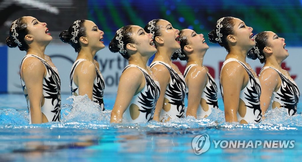 S. Korean artistic swimming team S. Korean artistic swimming team