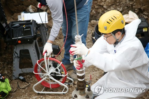 상수도관에 들어가는 내시경 장비