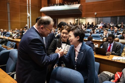 ICAO 이사국 7연임 지지 호소하는 김현미 장관