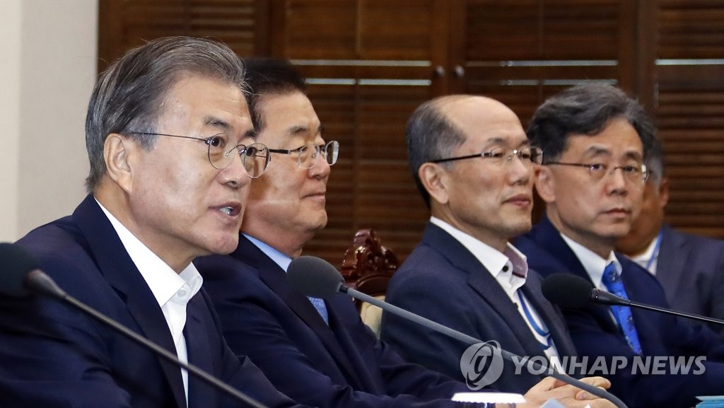 수석보좌관회의, 문 대통령과 국가안보실