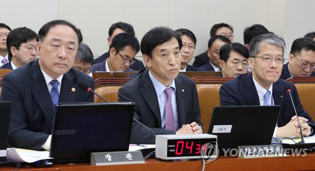 국감 출석한 기재부-한국은행-수출입은행