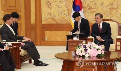 문 대통령과 미국 국방장관