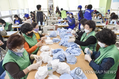 원주시 '안녕 마스크' 제작 봉사