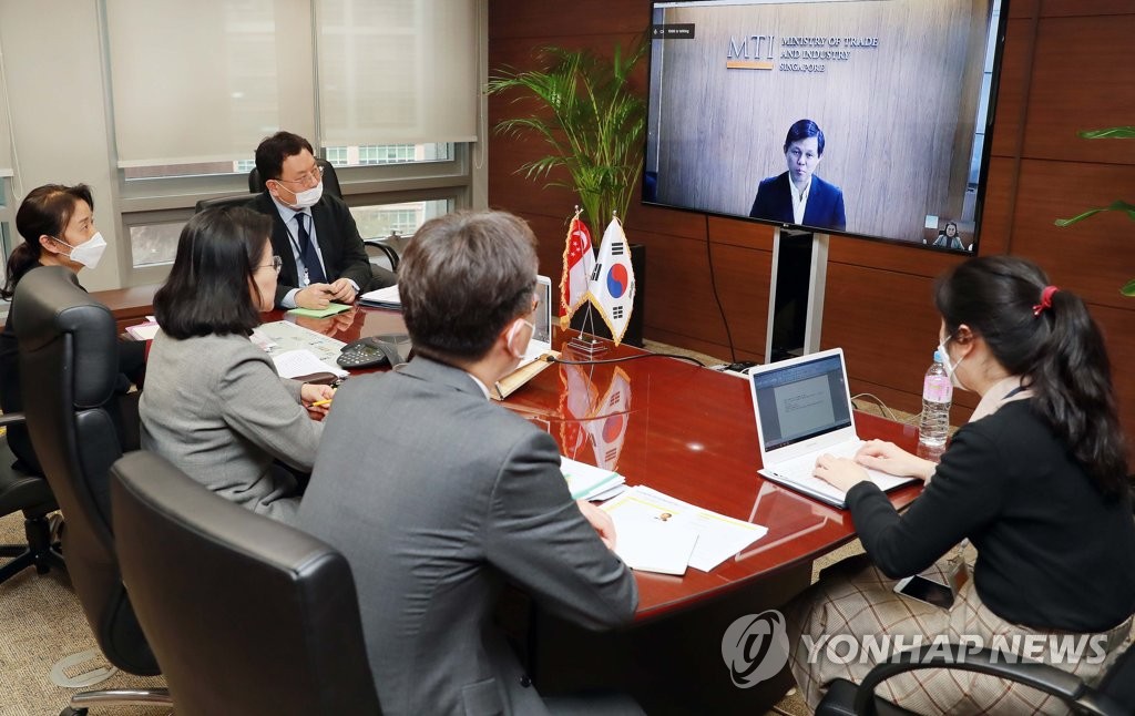 Korea-Singapore teleconference Korea-Singapore teleconference