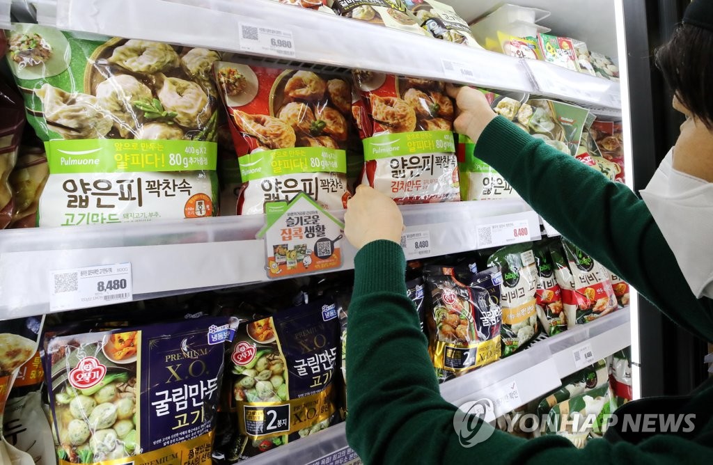 코로나19에 냉동식품 매출 큰폭 증가
