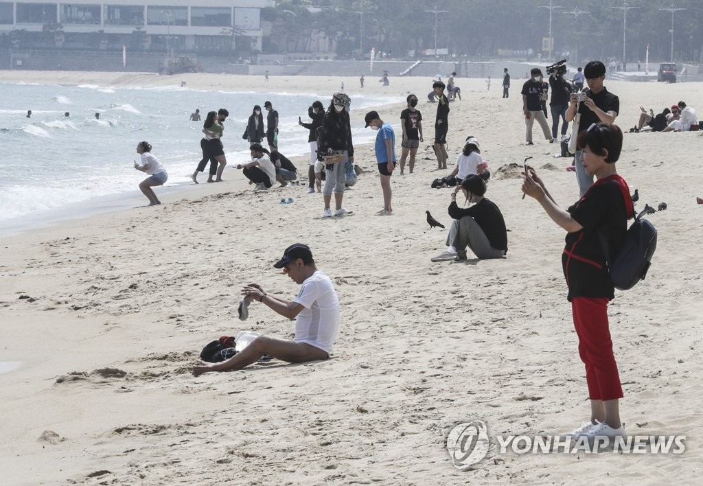 해운대 해수욕장 오늘부터 안전개장