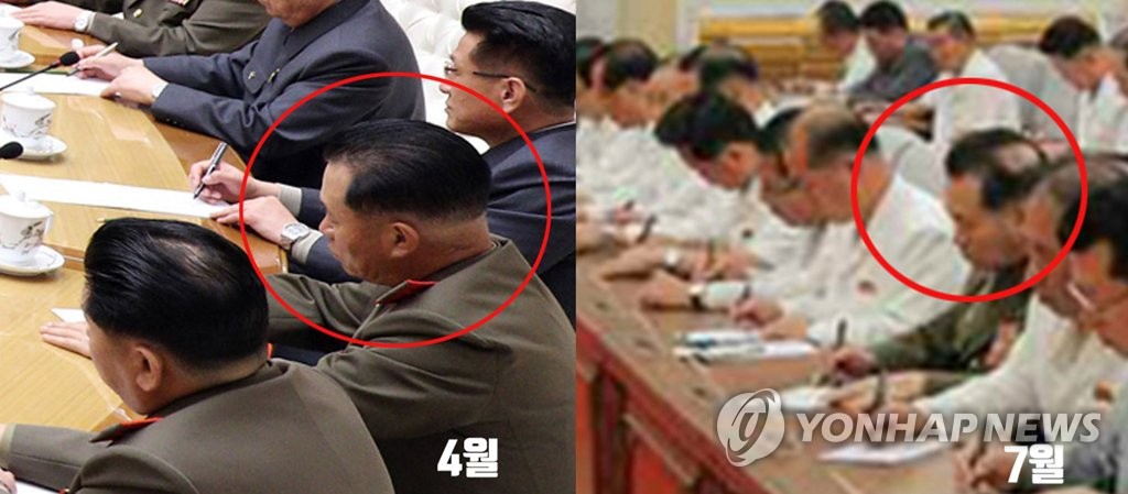'스트레스 심했나'…북한 박정천 군 총참모장, 석 달 새 달라진 머리숱