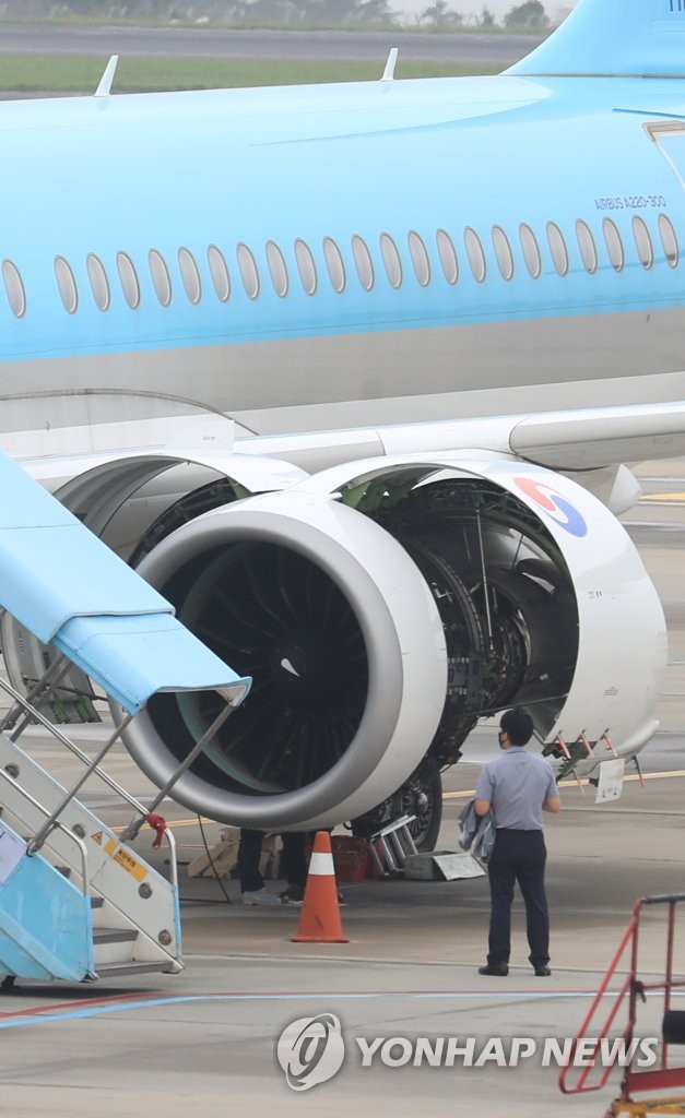 Korean Air plane flies back due to engine trouble Korean Air plane flies back due to engine trouble