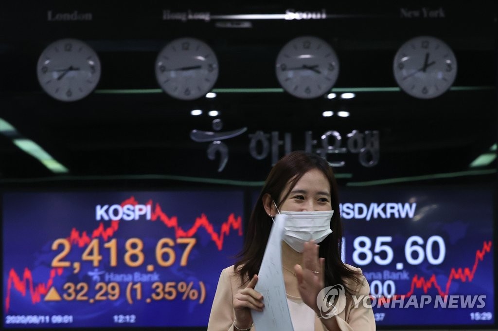 KOSPI rises above 2,400 KOSPI rises above 2,400