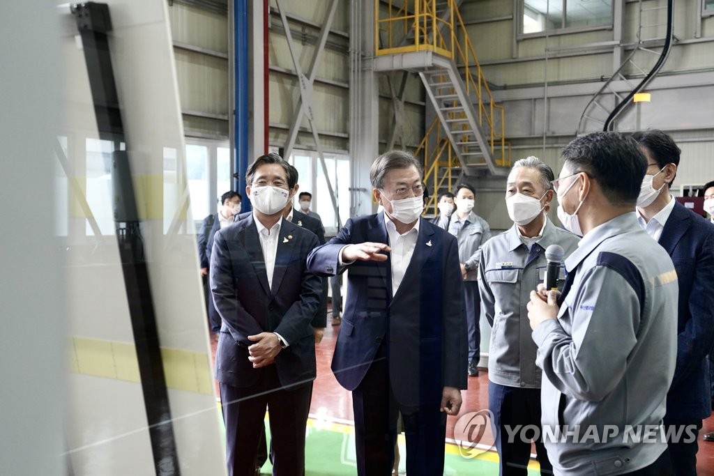 Moon visits smart green industrial complex Moon visits smart green industrial complex