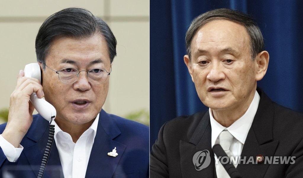 菅首相と初の電話会談 菅首相と初の電話会談