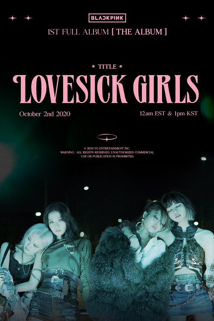 Póster de BLACKPINK para 'Lovesick Girls' Póster de BLACKPINK para 'Lovesick Girls'