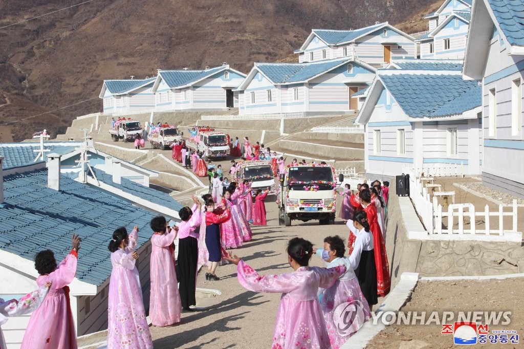 Restoration of typhoon-hit N. Korean town Restoration of typhoon-hit N. Korean town