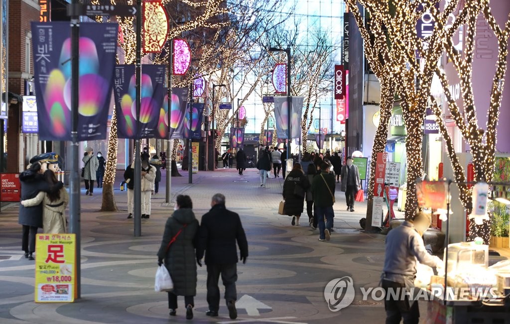 Las calles de Myeongdong desoladas Las calles de Myeongdong desoladas