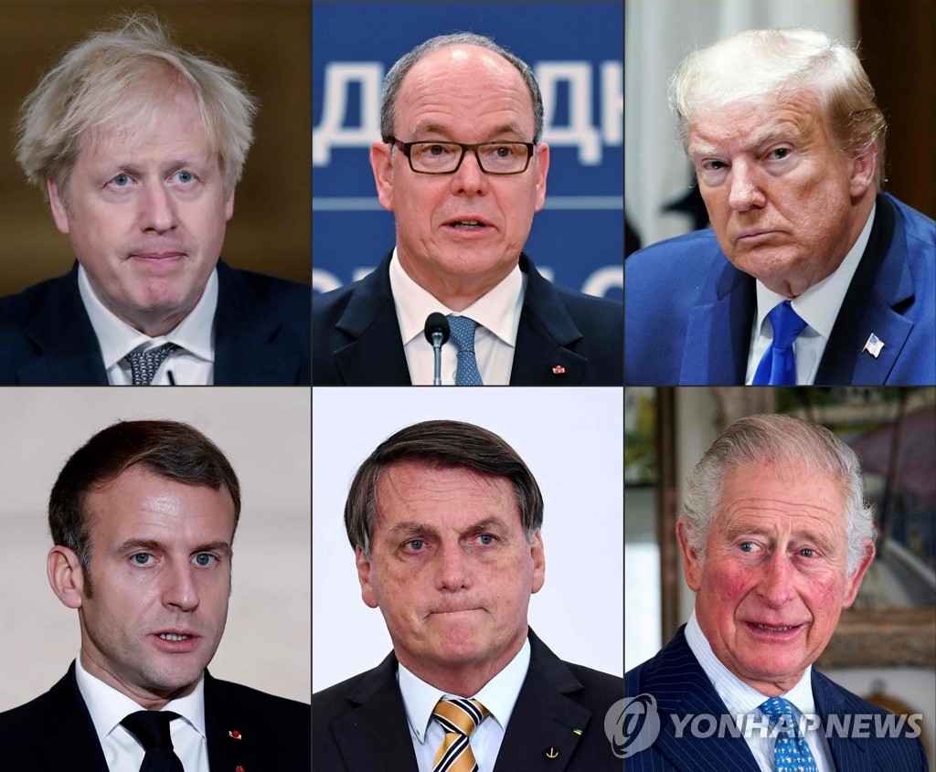 코로나19 걸린 세계 각국 지도자들