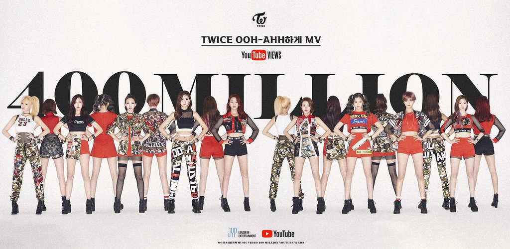 TWICEのMV 再生4億回突破 TWICEのMV 再生4億回突破