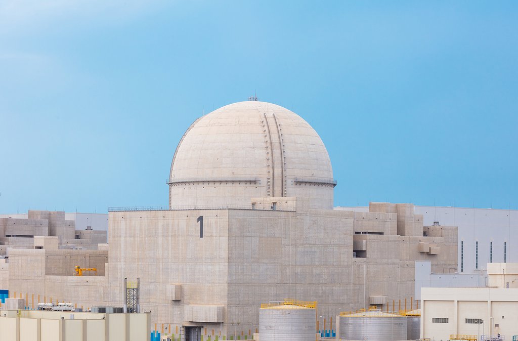 Shown in this undated file photo released by the Korea Electric Power Corp. (KEPCO) is the first reactor at the Barakah nuclear plant of the United Arab Emirates (UAE). (PHOTO NOT FOR SALE) (Yonhap)