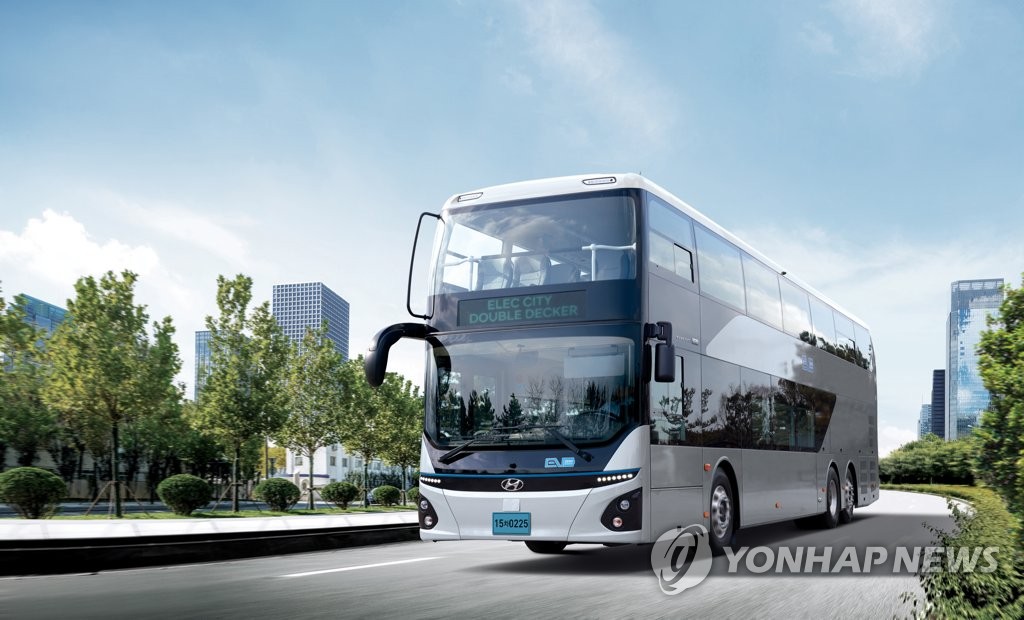 Hyundai's double-decker electric bus Hyundai's double-decker electric bus