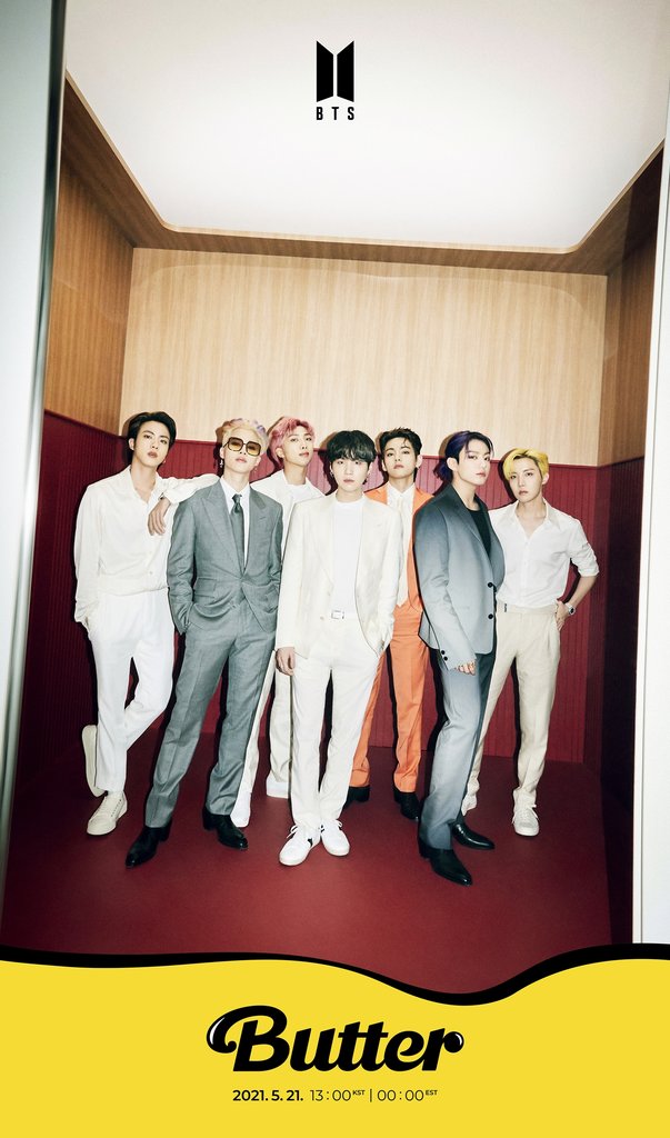 방탄소년단, 두 번째 영어 신곡 '버터' 21일 발표