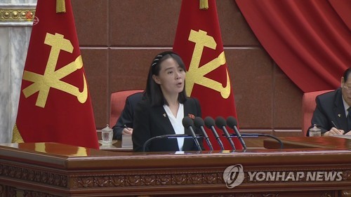 북한 당 정치국 회의에서 비판 토론하는 김여정