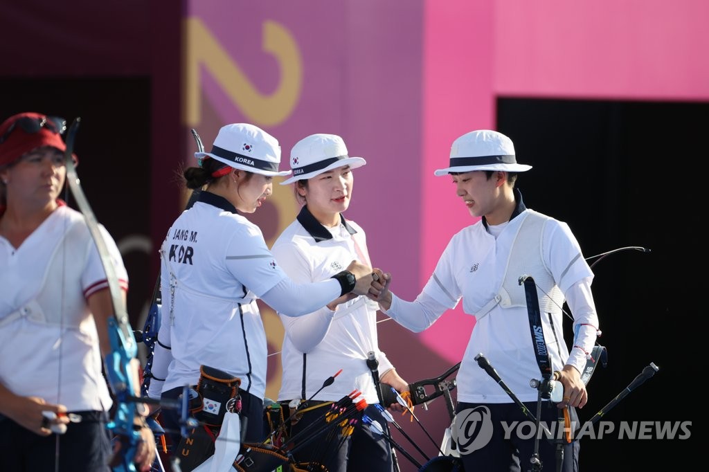 [올림픽] 양궁 여자 단체 결승전 2세트 승리