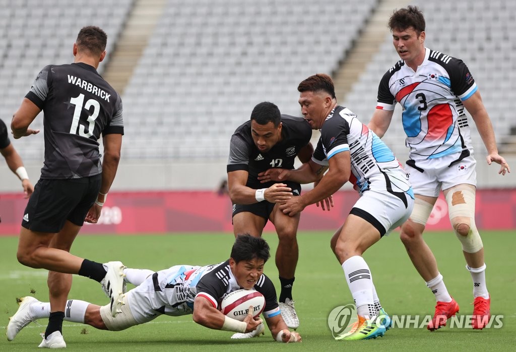 NZ相手に奮闘する韓国 NZ相手に奮闘する韓国