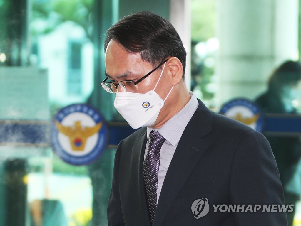 경기남부경찰청 방문한 남구준 국가수사본부장
