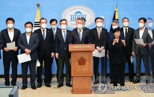 윤석열 후보 망언 관련 민주당 호남 의원 기자회견