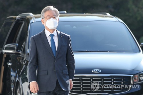 이재명 지사, 마지막 출근길