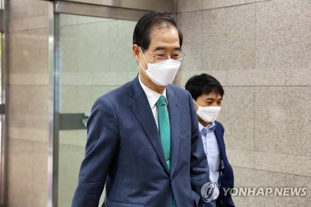 출근하는 한덕수 국무총리 후보자