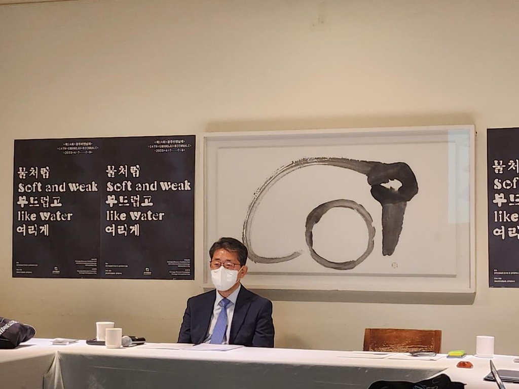 기자간담회 참석한 박양우 대표이사