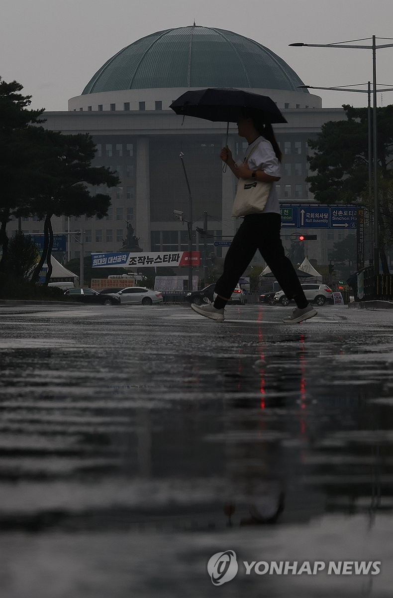 비는 우산으로 막지만...