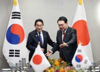 (LEAD) Yoon, Kishida agree to deepen trilateral ties with U.S.
