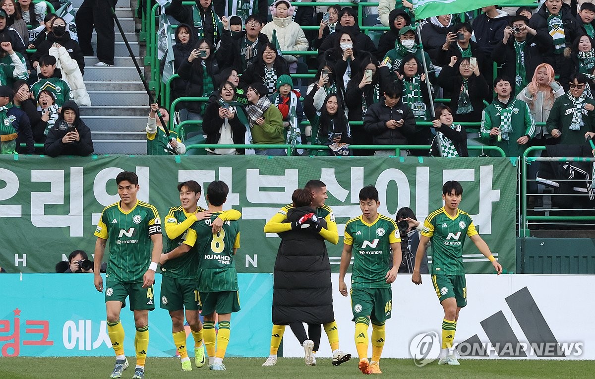 동점 골 넣은 전북 현대 티아고