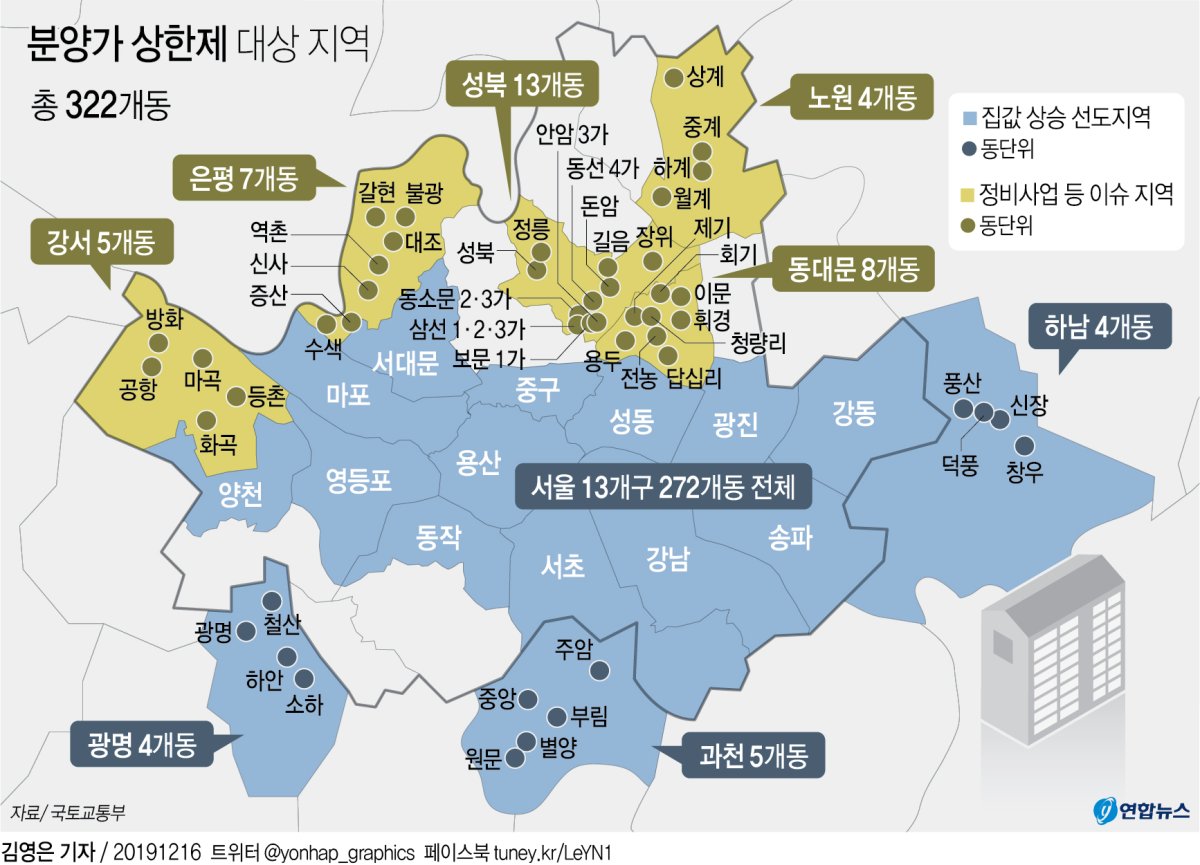 [12·16 대책] 분양가 상한제 지정 '핀셋'에서 '무더기'로 선회 - 1