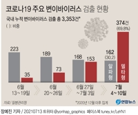 [그래픽] 코로나19 주요 변이바이러스 검출 현황