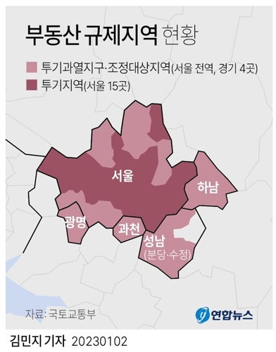 [그래픽] 부동산 규제지역 현황