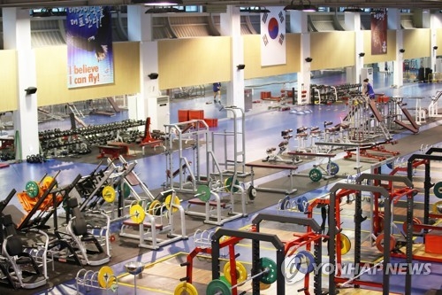 This photo taken on July 6, 2017, shows a gym at the Jincheon National Training Center in Jincheon, North Chungcheong Province. (Yonhap)